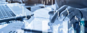 financial background, money and finance concept with charts, fintech