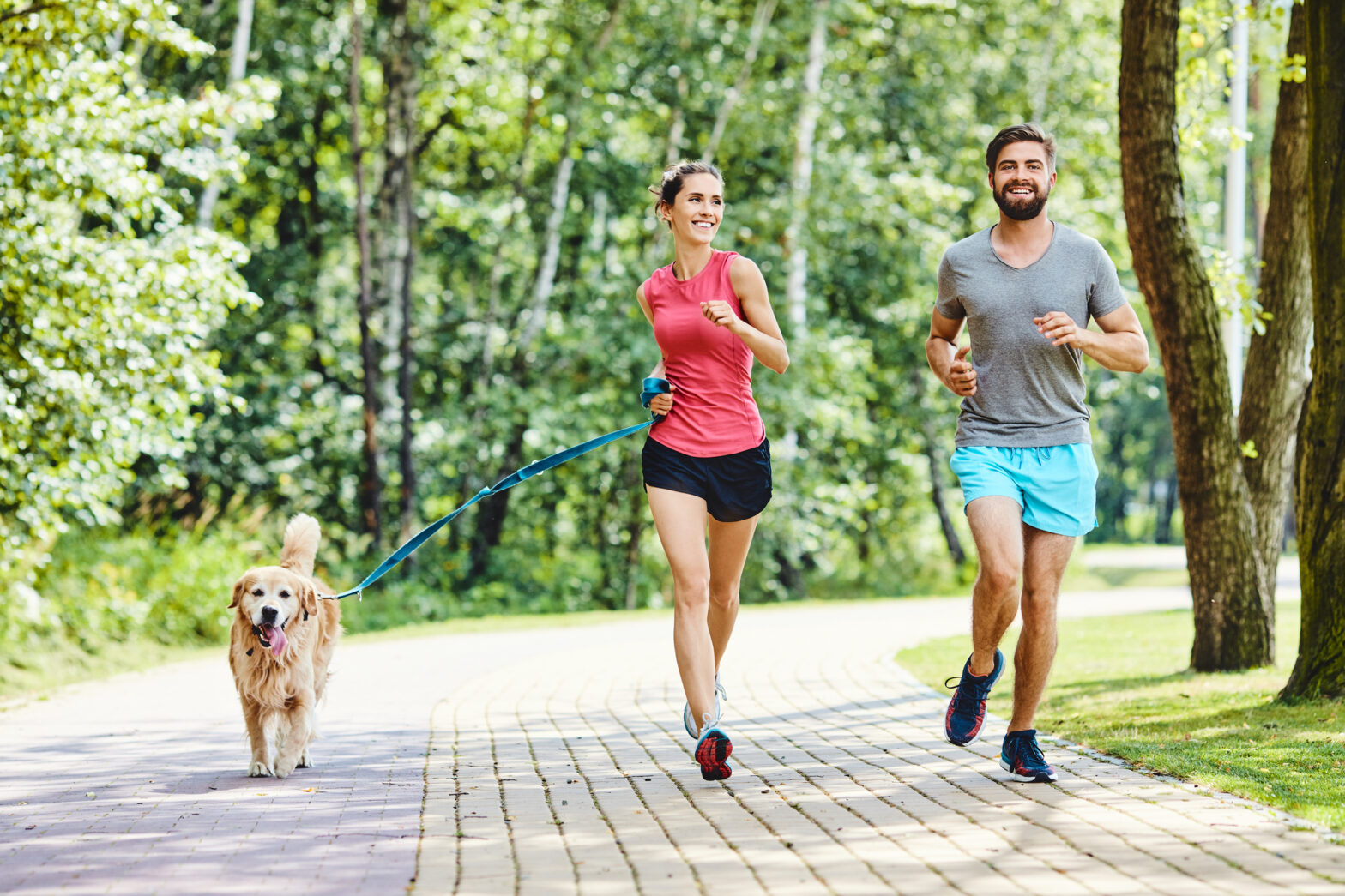 Couple running in a park, are you a new tax year front runner